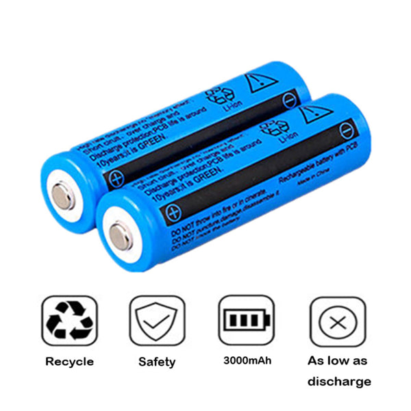 50pcs 18650 Lithium Batteries 3.7V Li-ion Rechargeable Battery For Torch Headlight(Logistics Only For USPS.TK/TMEU Only For Self-pickup) - image 4