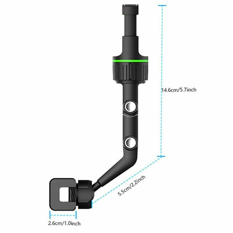 Car Rearview Mirror Rotation Adjustable Phone Holder Mount Multifunction - image 7