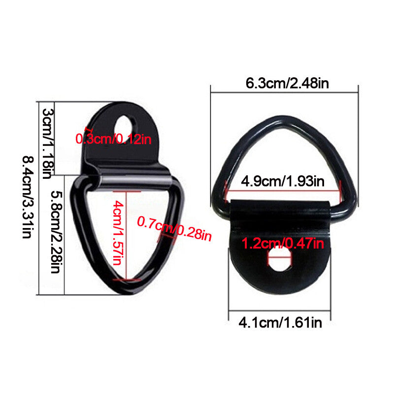 10Pcs V-Rings Hook Tie Down Point Load Securing Lashing Ring Heavy Duty Anchor. - image 9