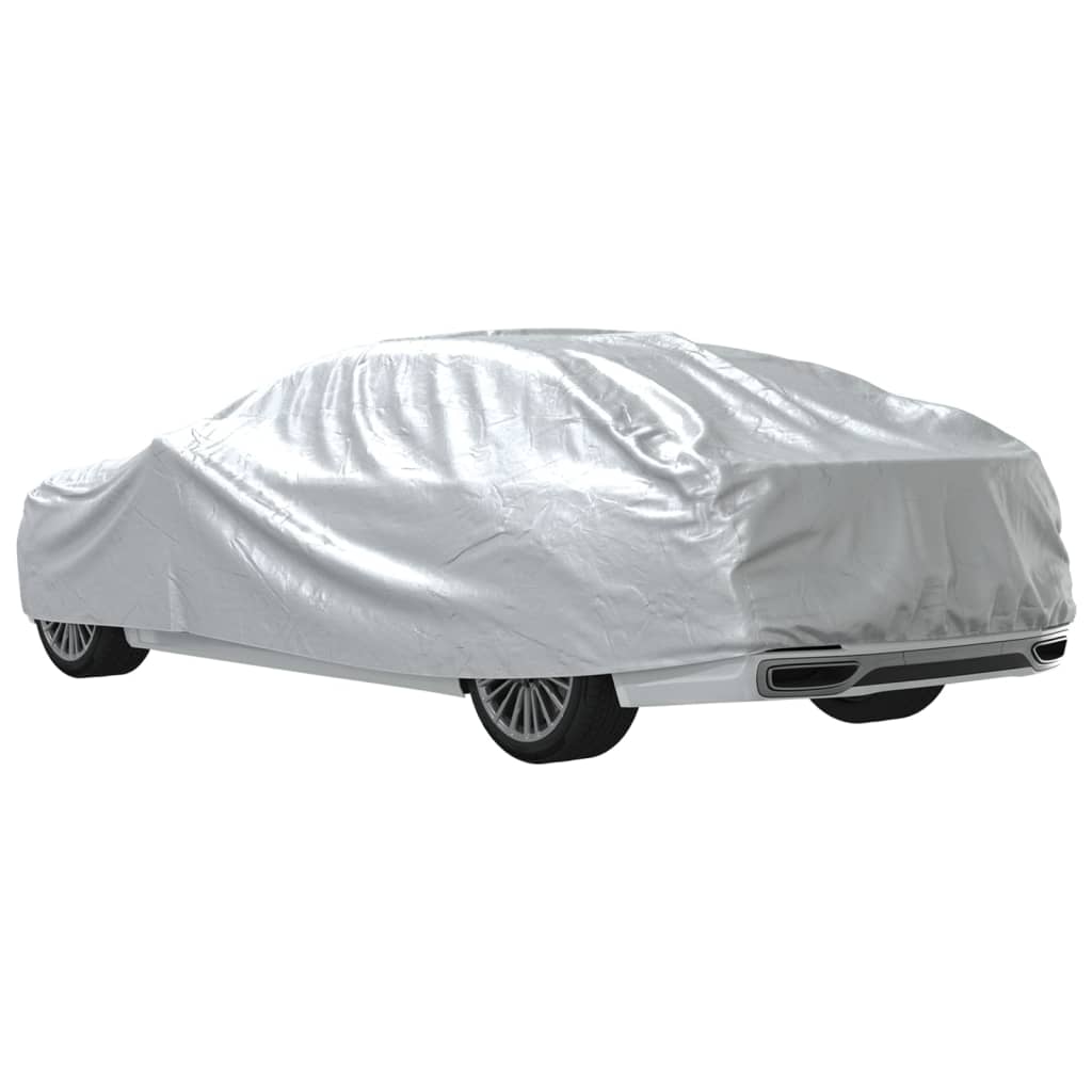 Car Cover Sedan Buckle Straps Full Silver XXL PEVA - image 8