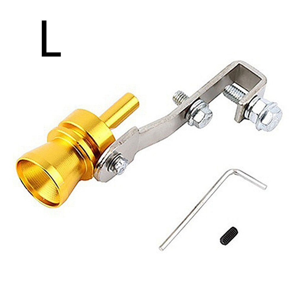 Color Turbo Whistle Exhaust Pipe - Golden / L