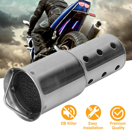 1Pc Pipe Silencer Muffler 51MM 2IN Exhaust Pipe Noise Sound Eliminator Motorcycle DB Killer