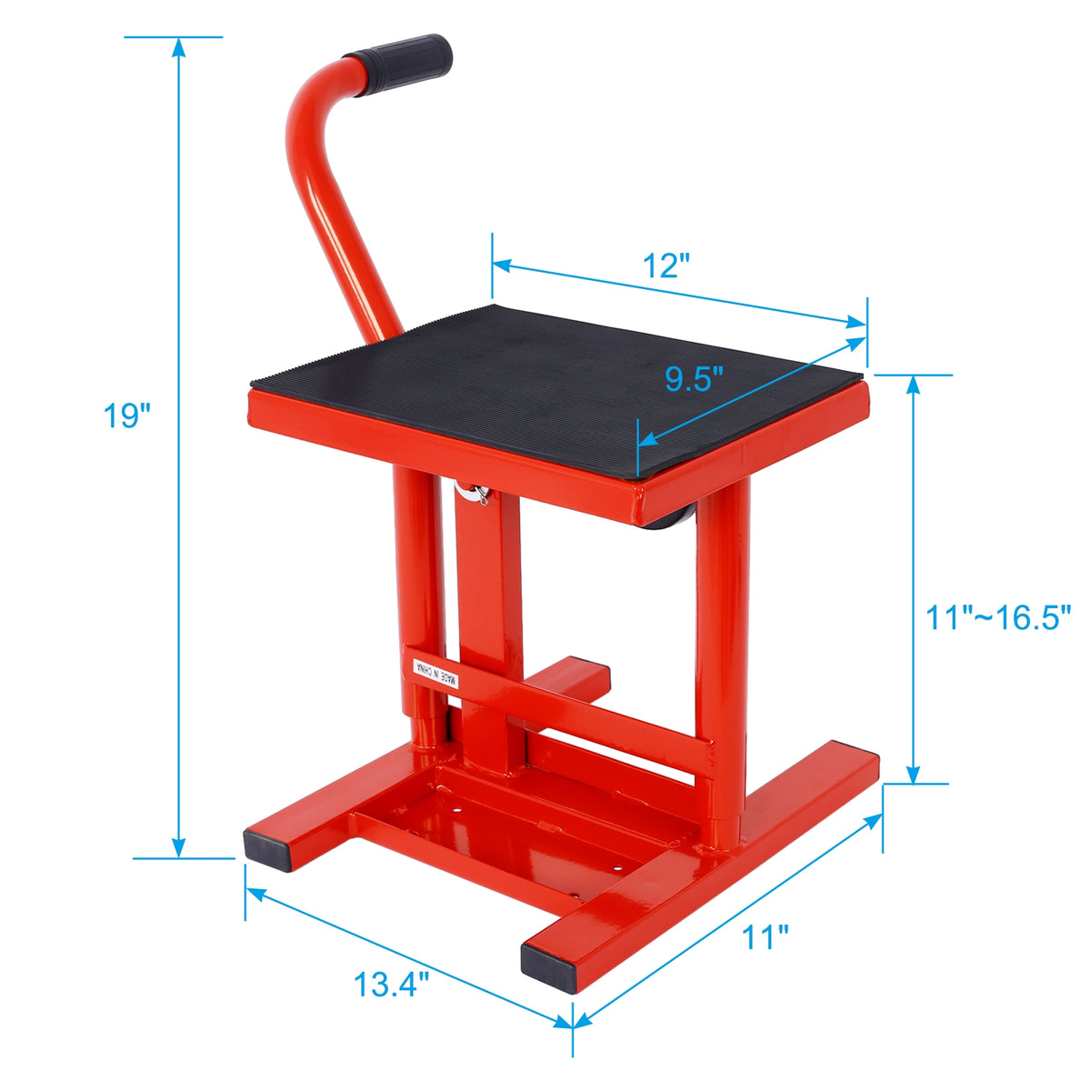 Motorcycle Dirt Bike Stand & Lift Jack, Steel, 11-16.5 Adjust, 330 LBS Load - image 5