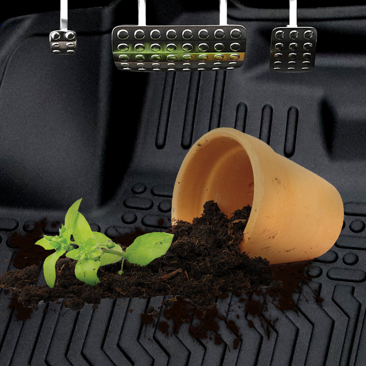 Car Floor Mats For 23-24 CRV Hybrid Black All-Weather TPE Rubber Car Mats - image 9