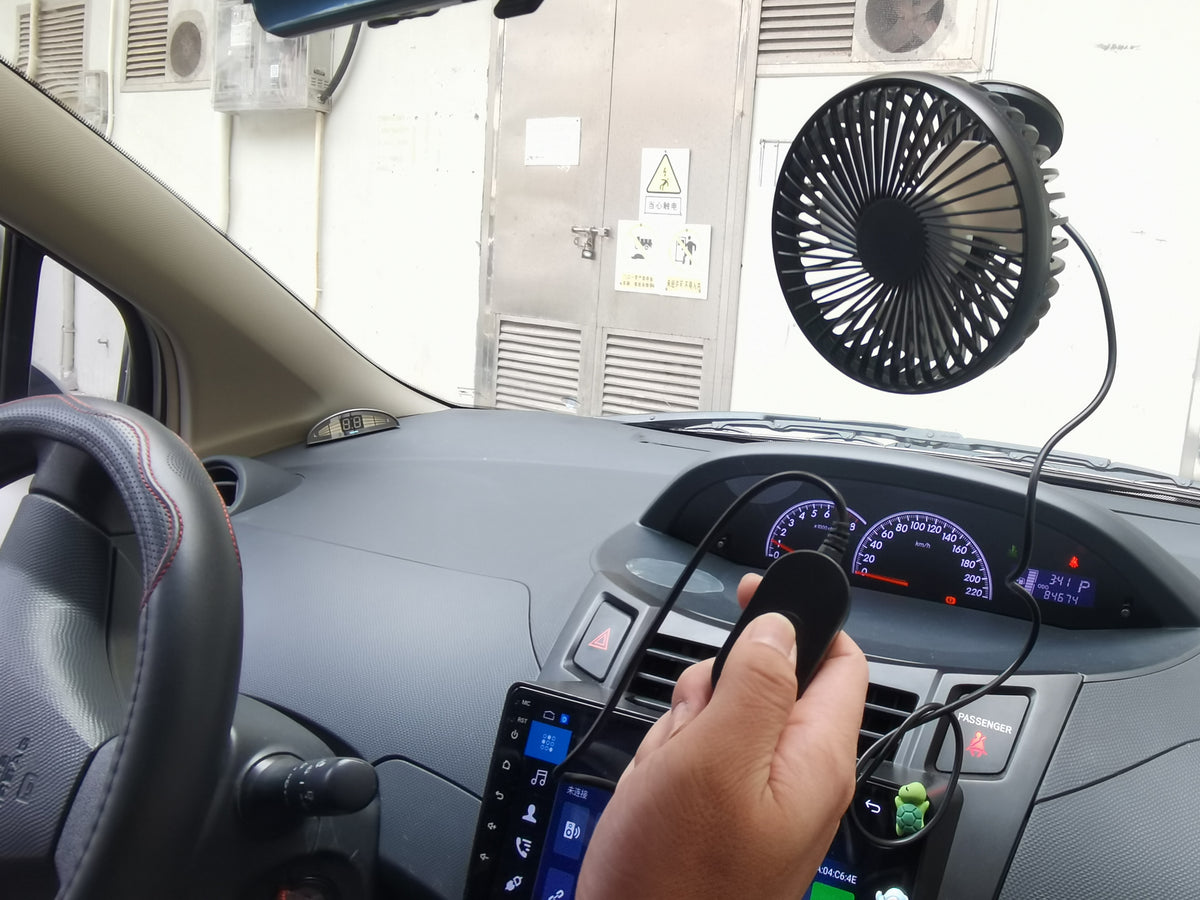 1Pc Car Cooling Fan Portable Rotatable USB Vehicle Fan Backseat Clip Fan Dashboard Window Suction Fan For SUV RV Pickup With 3 Speeds - image 9