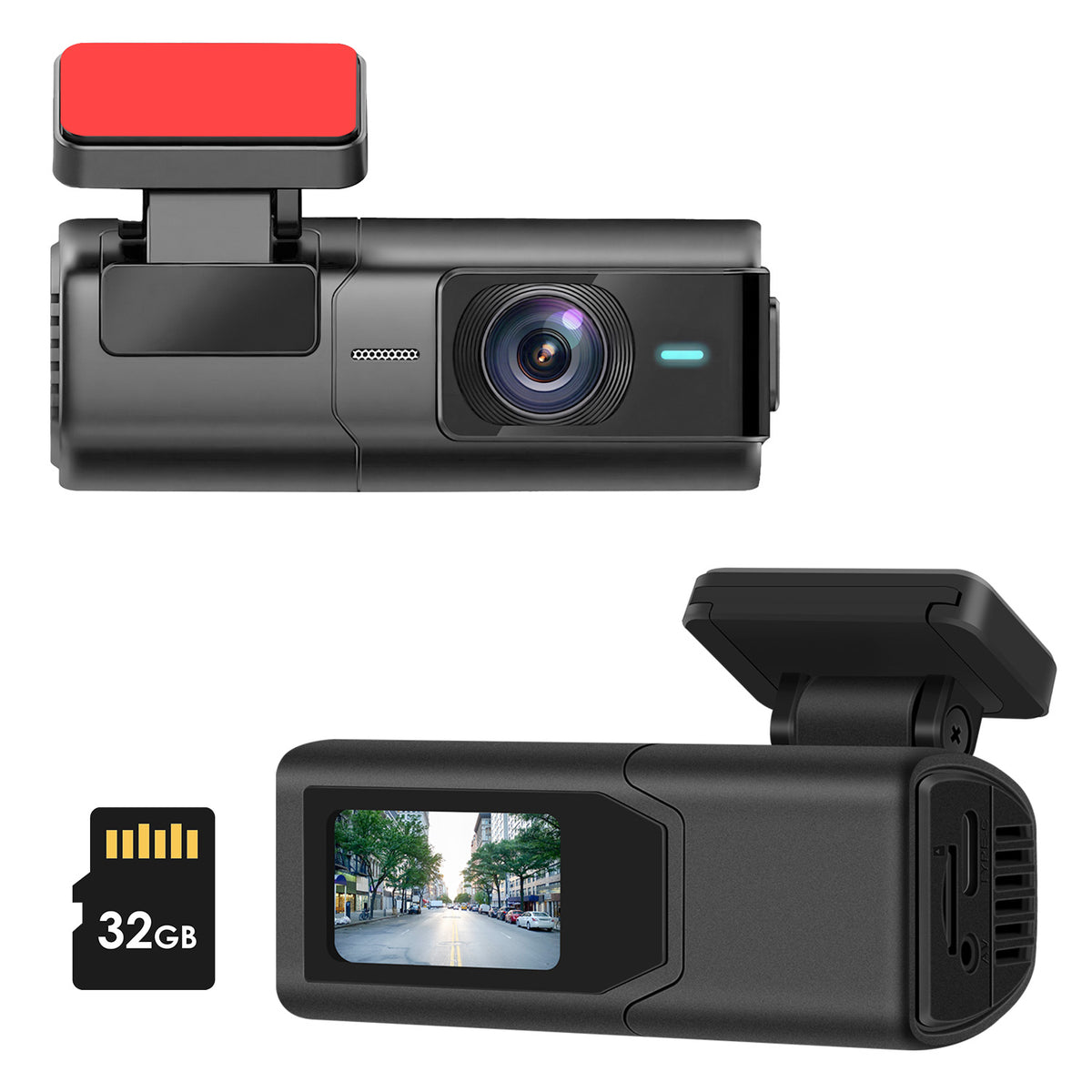 1Pc 2K HD Front Dash Cam For Car With IPS Screen Night Vision Loop Recording Included 32G Storage Card 140 Degree Wide Angle WiFi App Control Front Dashcam - image 4