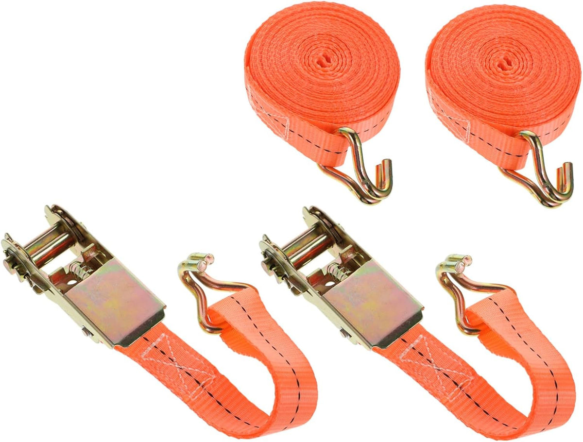 New 4x Tensioning Belts With Ratchet And Hook Lashing Belts Tensioning Belt 800kg 6m Meters - image 6