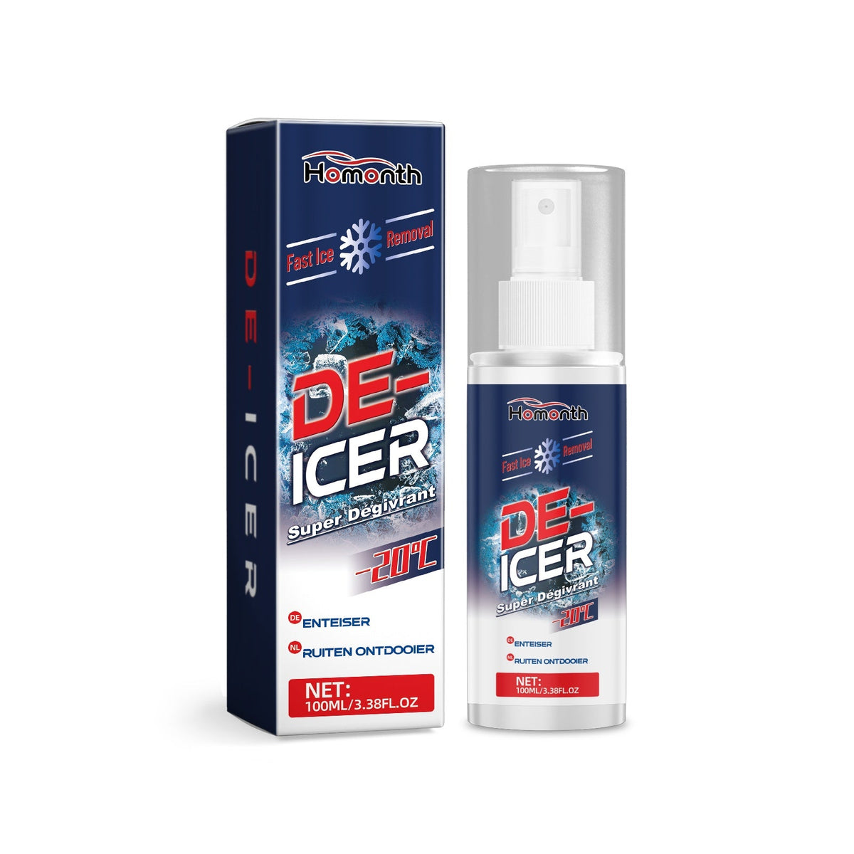 Windscreen de-icer spray, 100ml, from the Winter car kit with jump starter