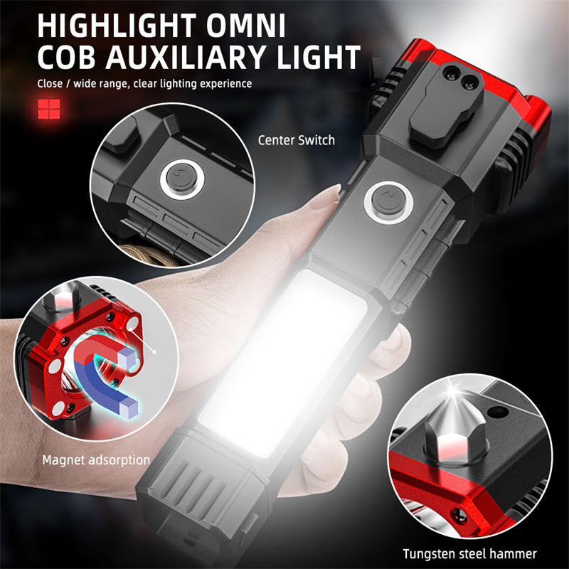 Multifunctional Car Emergency Hammer Torch With USB Charging - image 9