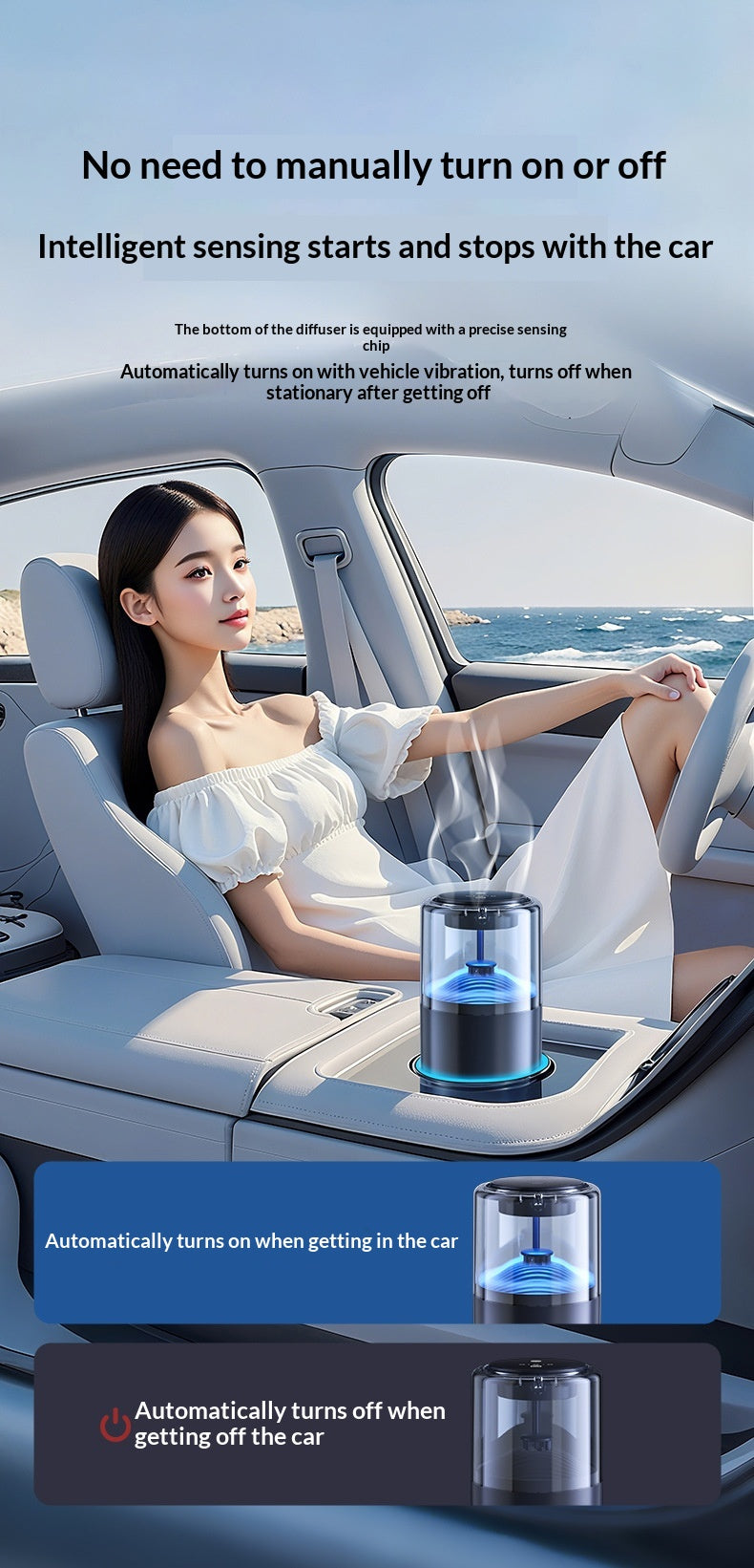 Electric Car Fragrance Diffuser – Rechargeable, Type-C - image 7