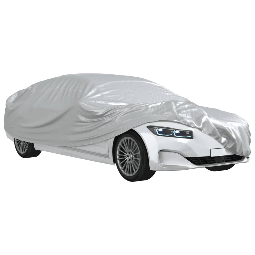 Car Cover Sedan Buckle Straps Full Silver XXL PEVA - image 5