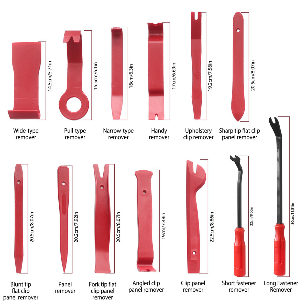 13 Pcs Car Trim Removal Tool Auto Door Panel Clip Dash Plastic Interior Radio Body Open Pry Kit - image 6