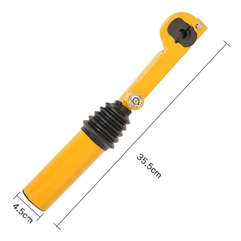 Handbrake to Gear Stick Lock – Steel Anti-Theft, High-Vis Yellow - 1PC