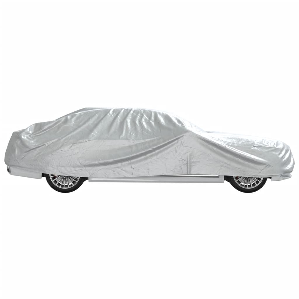 Car Cover Sedan Buckle Straps Full Silver XXL PEVA - image 7