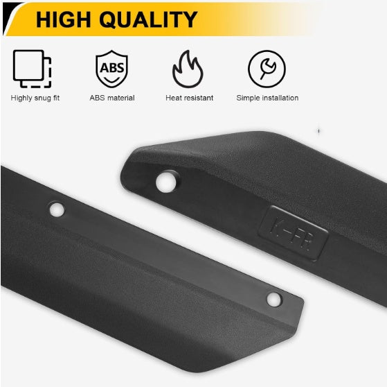 Front Rear Fender Flares Compatible With 2007-2018 Wrangler JK JKU, Off-Road Wheel Flares Liner 4 PCS - image 4