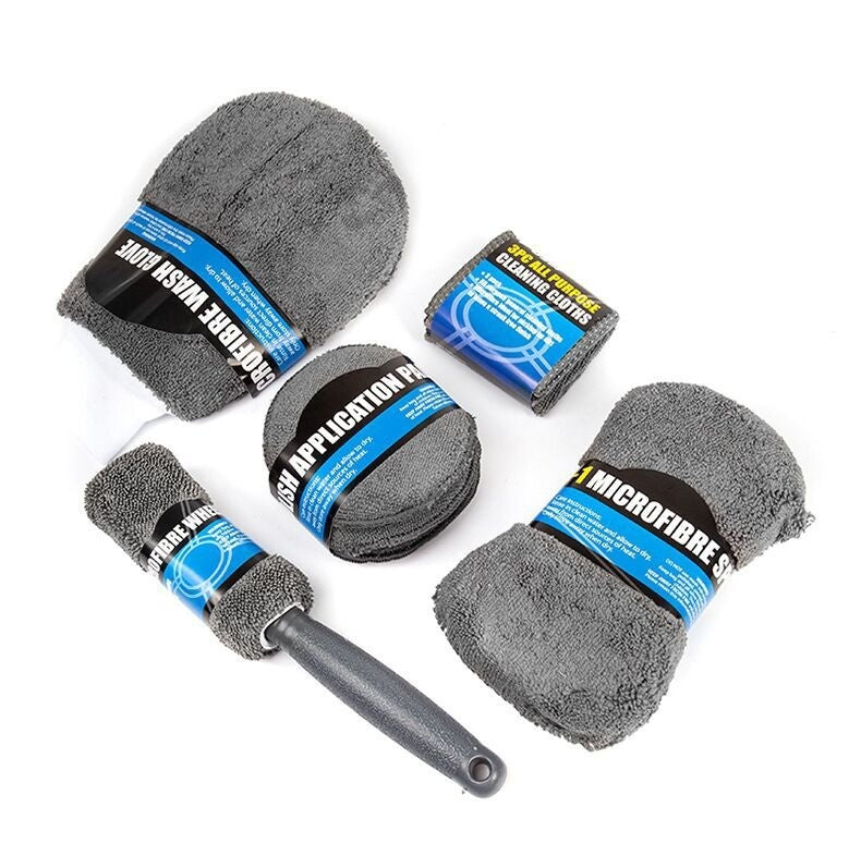Microfibre car wash set, 9 pieces - image 5