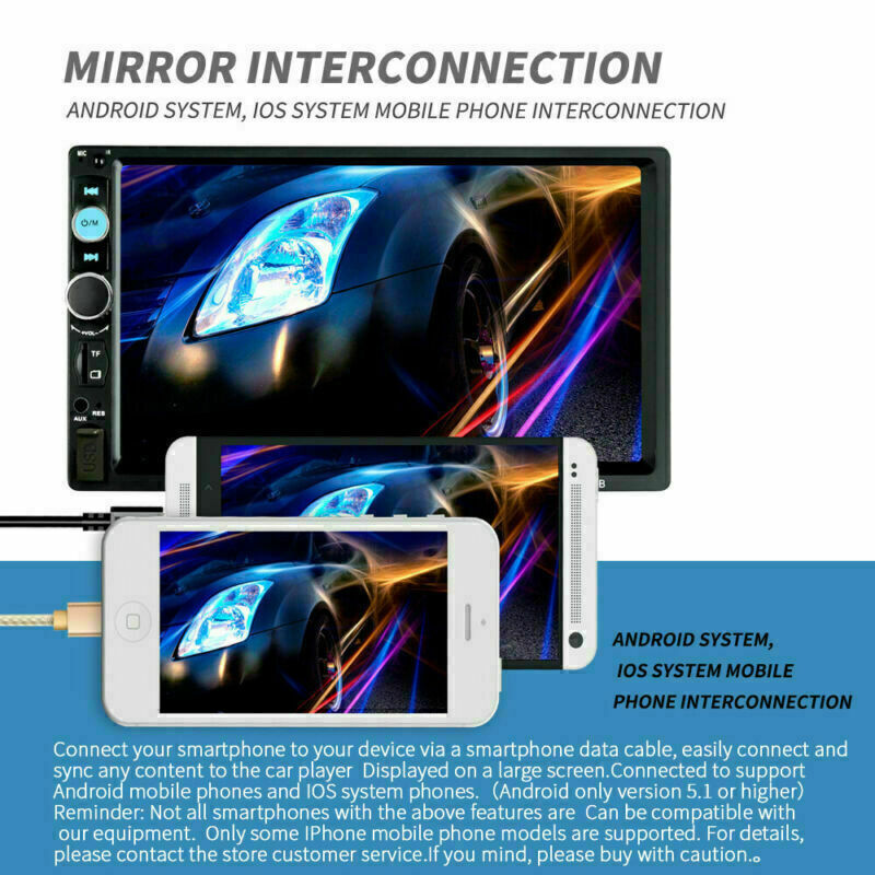 AUX Car MP5 Player Double 2DIN Bluetooth Touch Screen Stereo Radio USB Camera - image 4