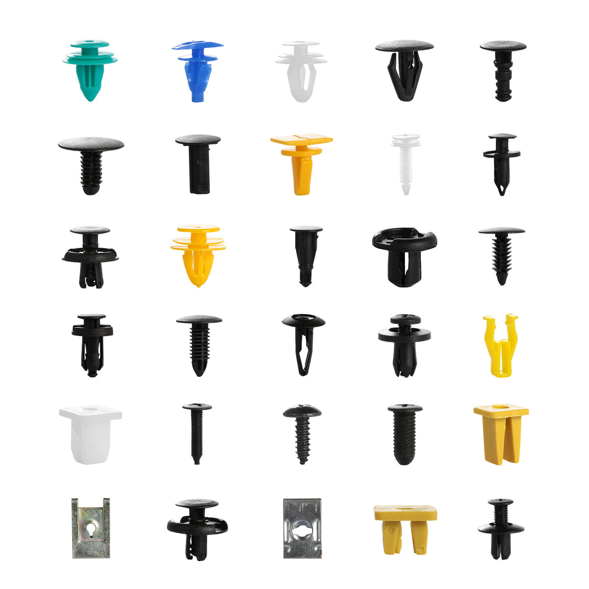 500Packs Bumper Fastener Rivets 30 Kinds Bumper Push Clips Fender Replacement Universally Fit Car Panel Skirt Shield Retainer - image 8