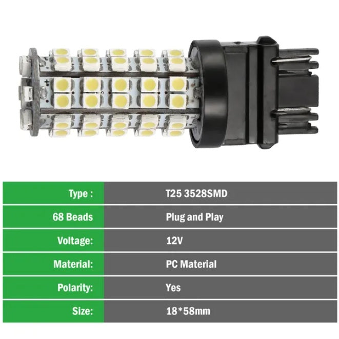 6000K Pure White Car Light - image 2