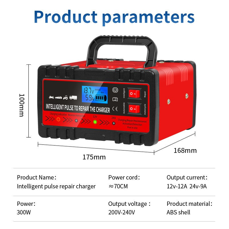 Smart Battery Charger 12V/24V – Car, Van & Leisure Battery, Pulse Repair - image 7
