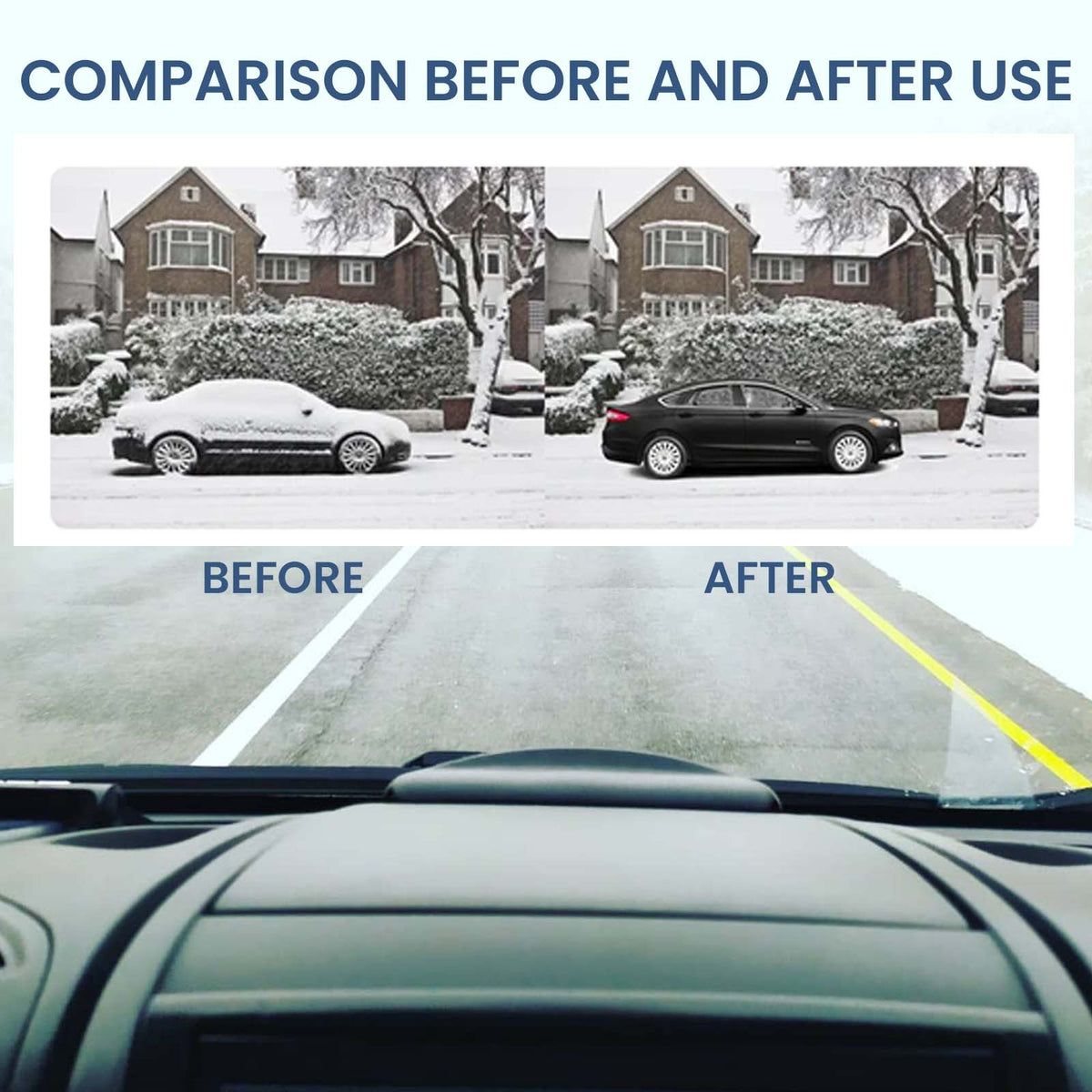 Portable Mini Ice Scraper For Quick De-icing And Snow Melting Of Car Windows. After-sales Service Not Included. - image 2