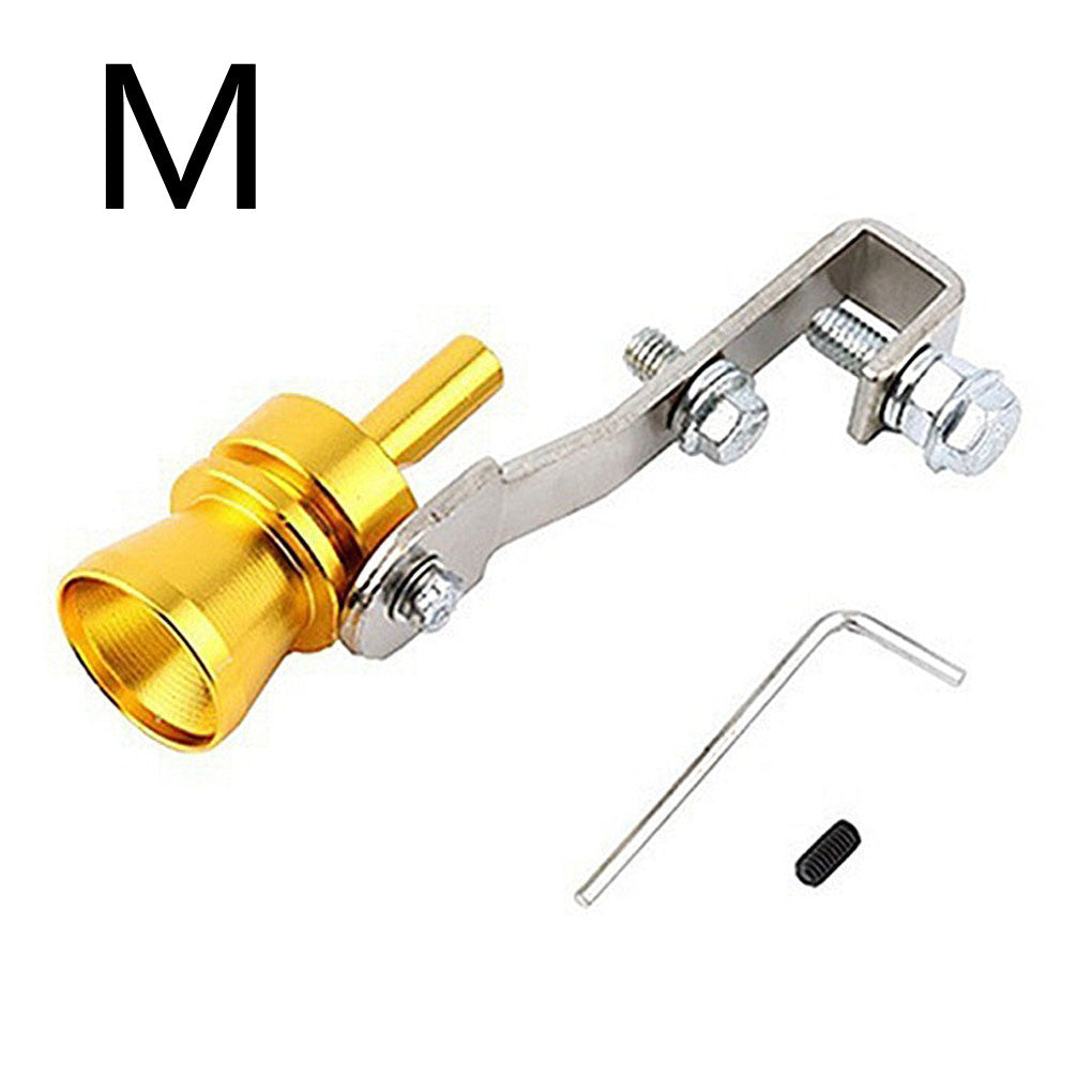 Color Turbo Whistle Exhaust Pipe - Golden / M