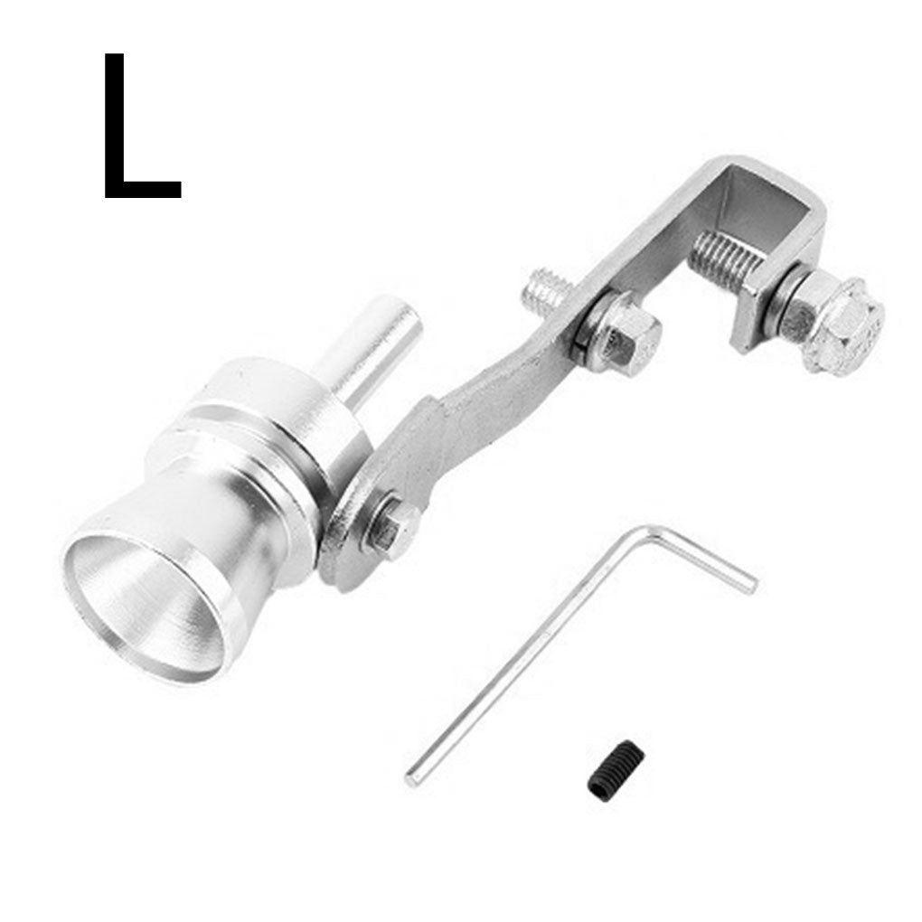 Color Turbo Whistle Exhaust Pipe - White / L