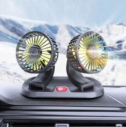 Double Headed Vehicle Fan - image 2