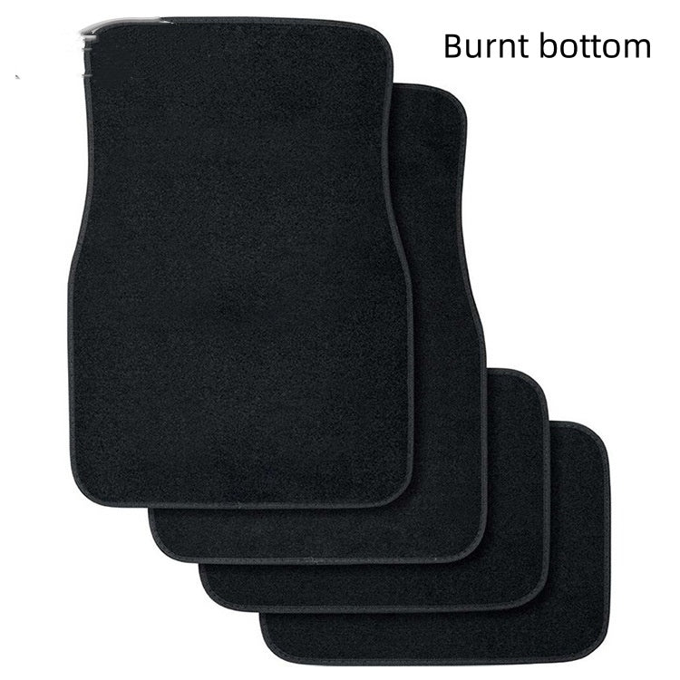 Universal car floor mats, velvet, 4-piece set – four-piece set with burnt bottom label