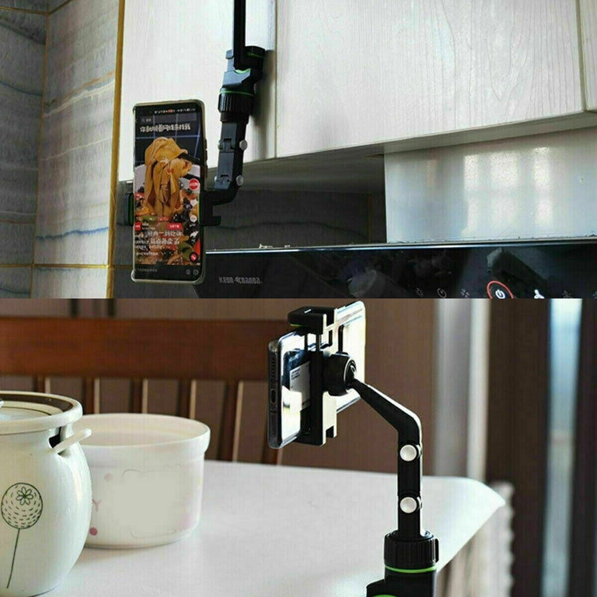 Car Rearview Mirror Rotation Adjustable Phone Holder Mount Multifunction - image 10