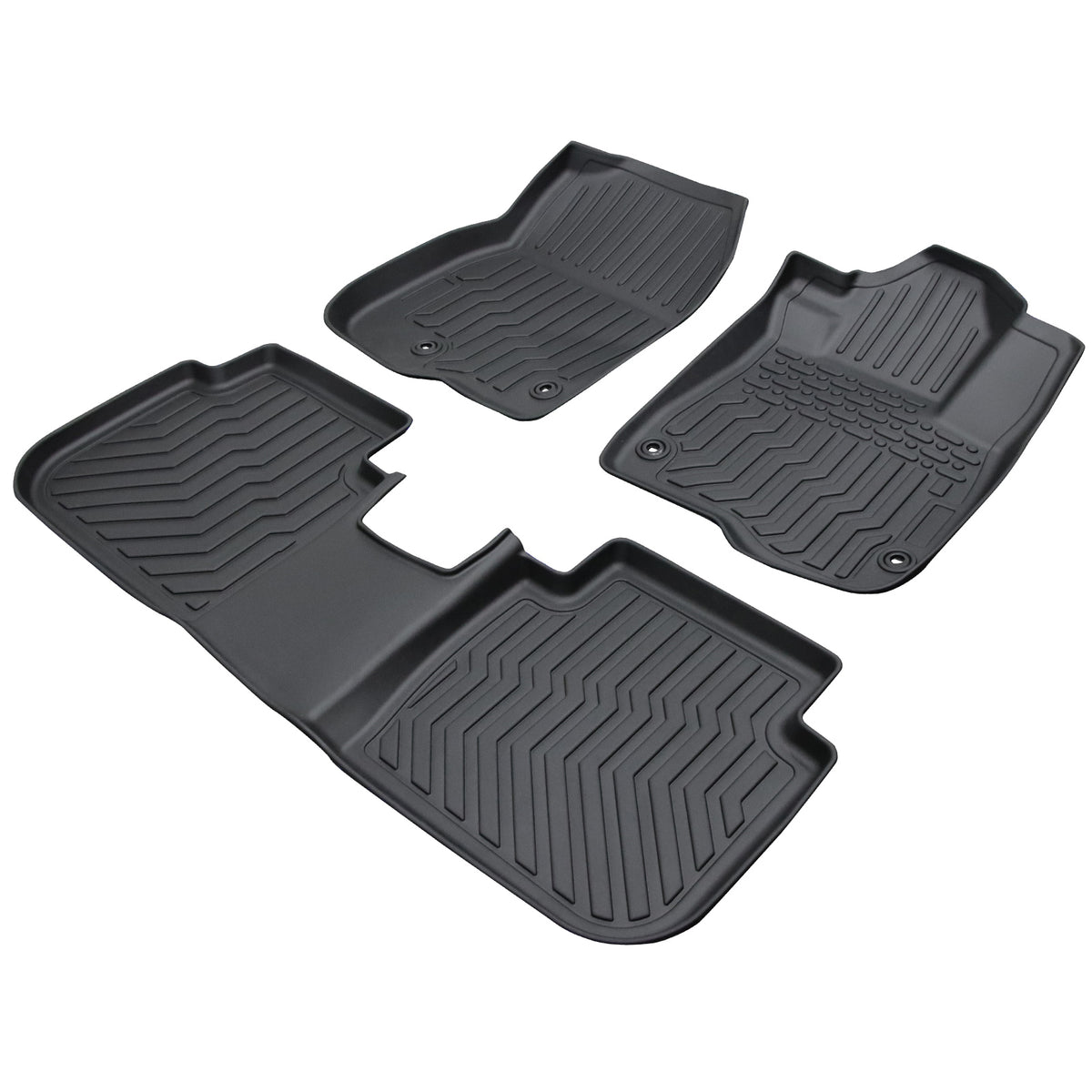 Car Floor Mats For 23-24 CRV Hybrid Black All-Weather TPE Rubber Car Mats - image 5