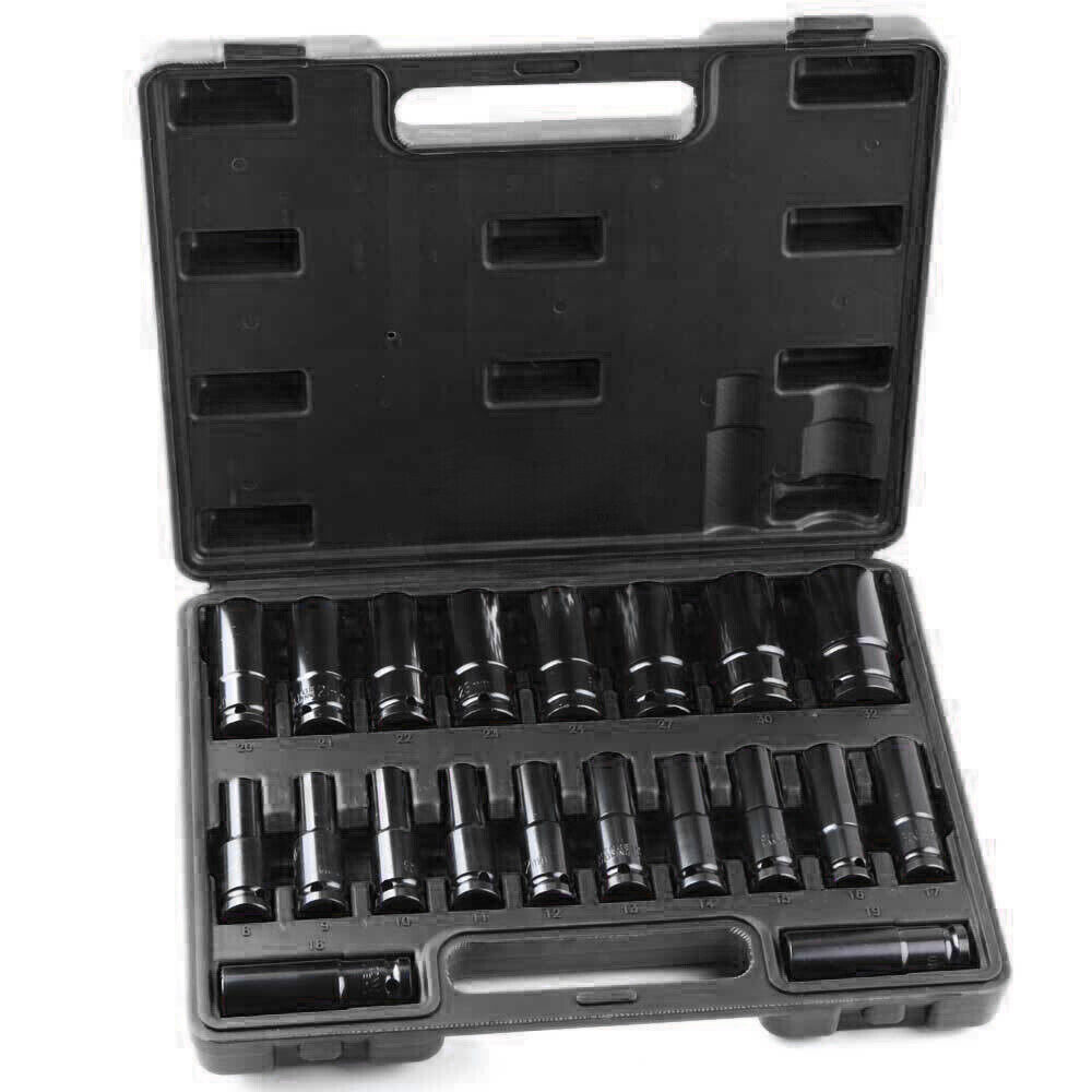 20PCS Deep Impact Socket Set 1 2 Inch Drive Metric 8 - 32mm Lifetime Warranty UK - image 3