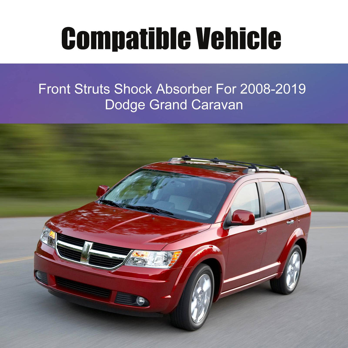 Pair Front Struts W Coil Spring For 2008-2019 Dodge Grand Caravan Town & Country - image 7
