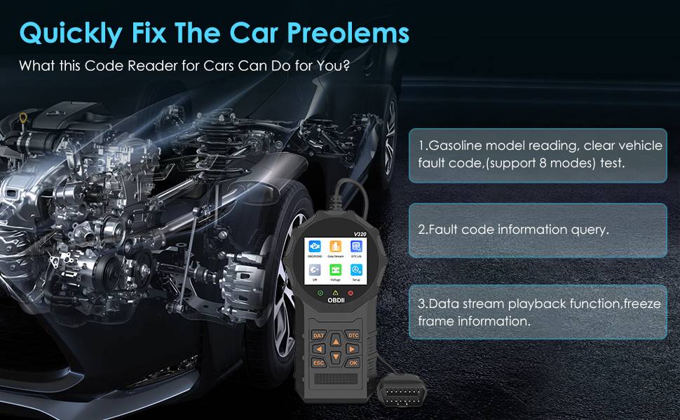 Automotive OBD2 Scanner OBD Code Reader Car Check Engine Fault Diagnostic Tool - image 10
