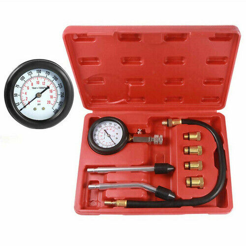 Petrol Engine Cylinder Pressure Tester For Car Compression Test Gauge Kit Set UK - image 6