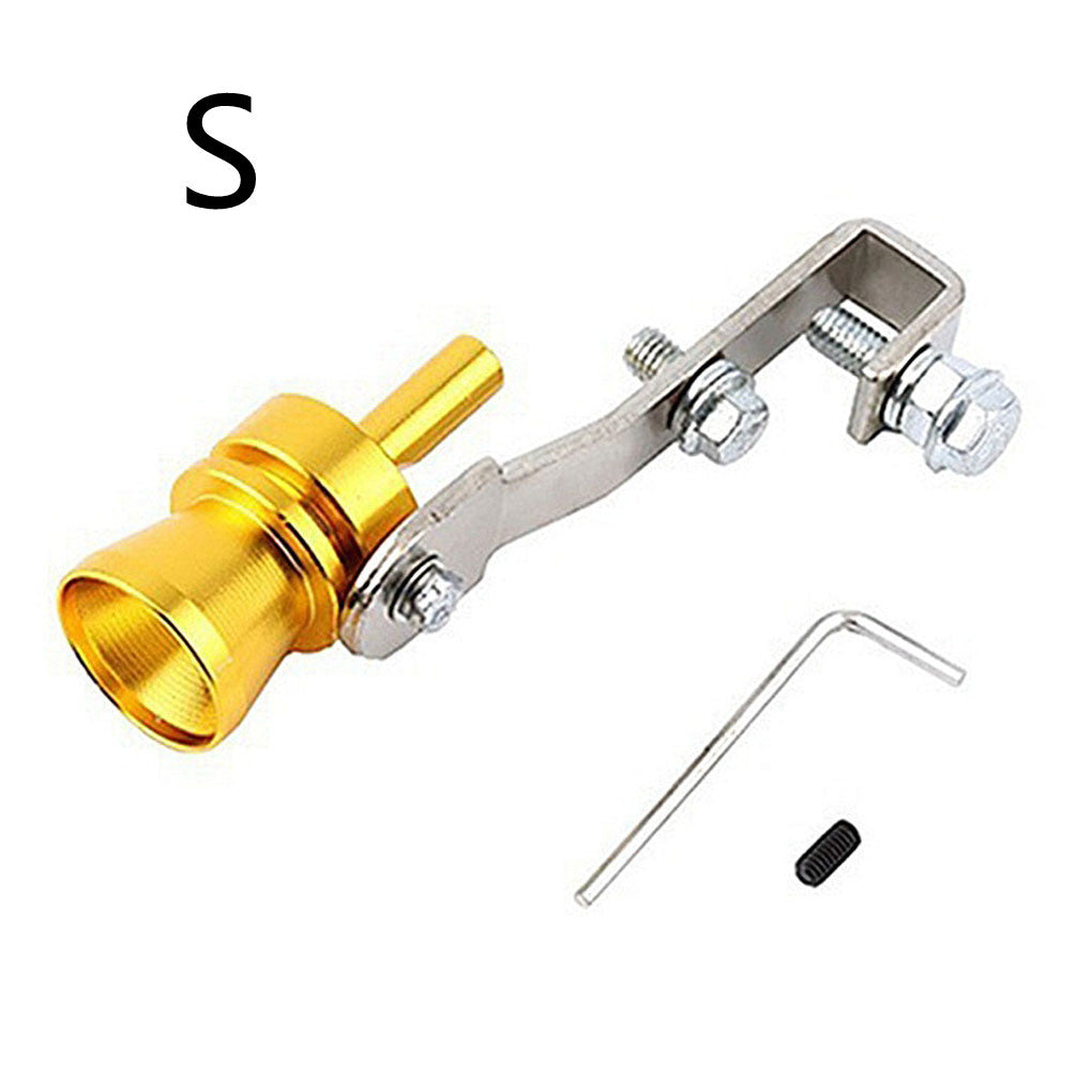 Color Turbo Whistle Exhaust Pipe - Golden / S