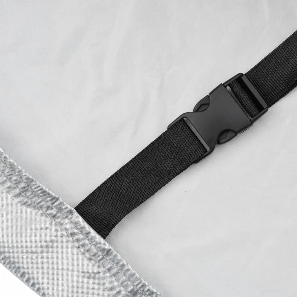 Car Cover Sedan Buckle Straps Full Silver XXL PEVA - image 10