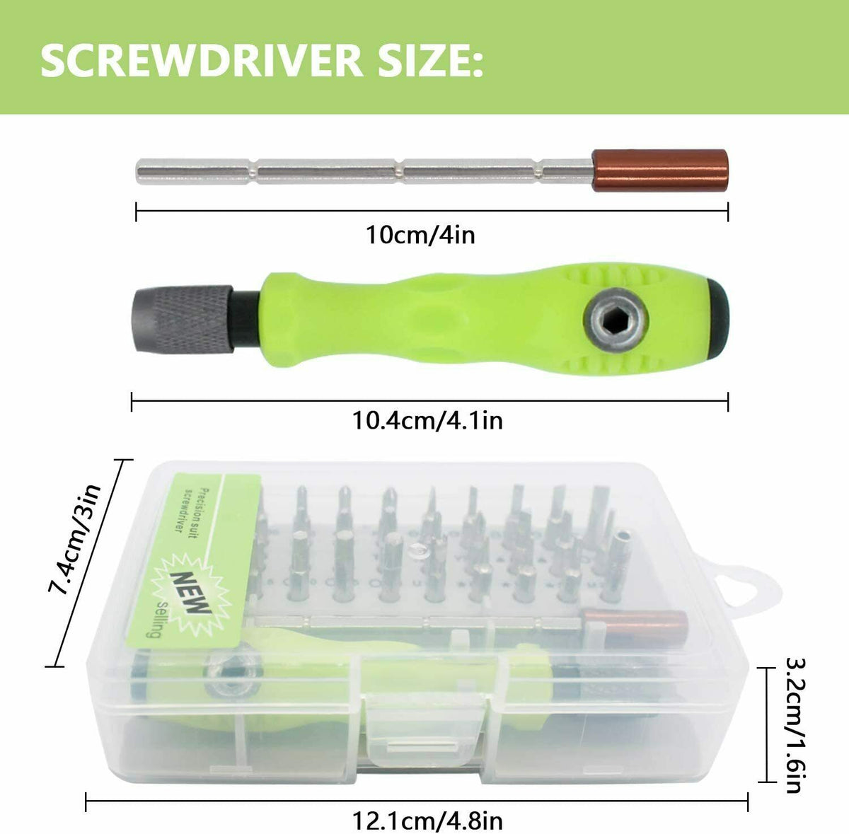 32 IN 1 Small Magnetic Screwdriver Set Torx Driver Professional Repair Tool Kit - image 4