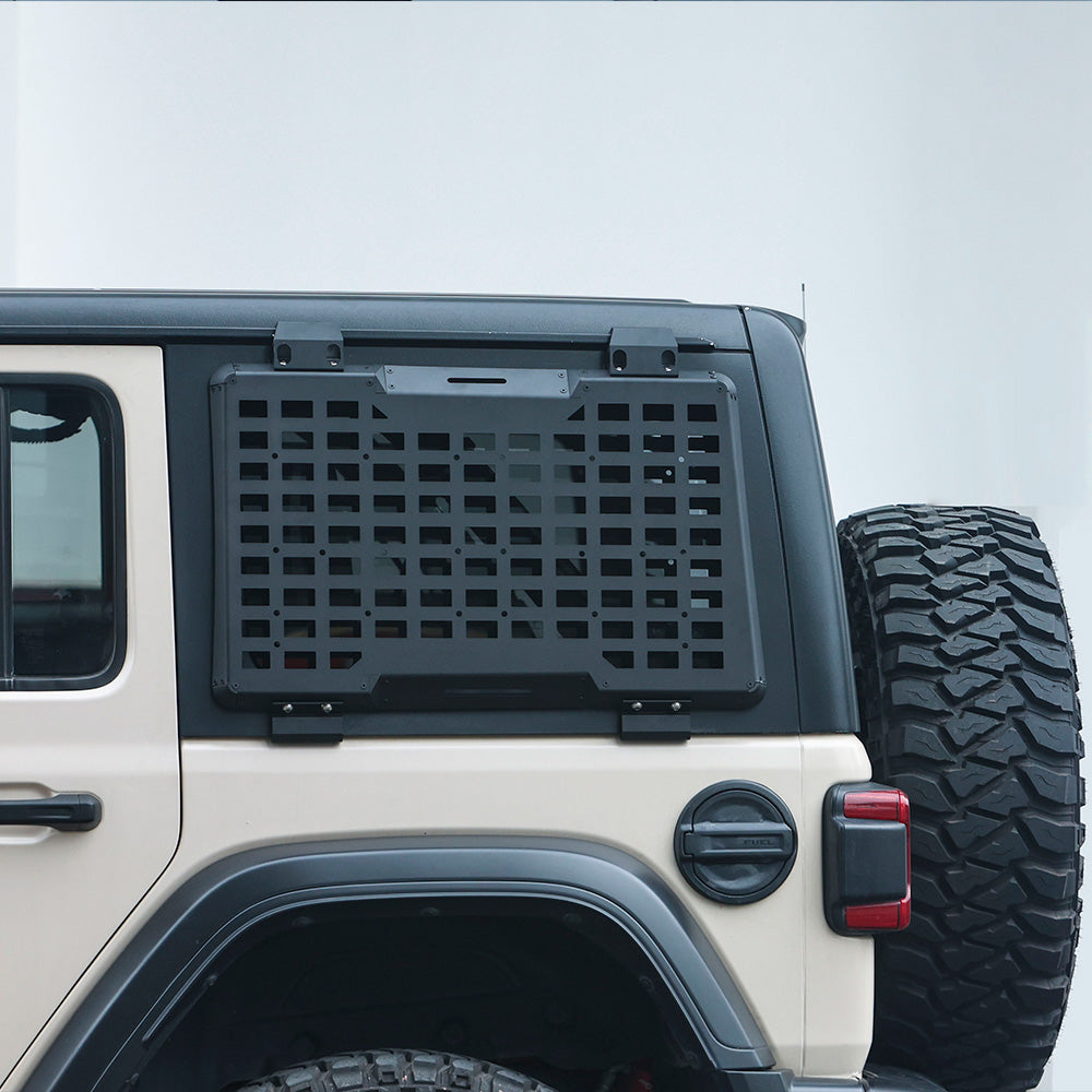 Rear Window Molle Panel Modular Storage Panel System Rear Window Protective Decoration For 2018-2023 J E E P Wrangler JL 4 Doors, Driver Side - image 2