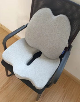 Memory Foam Seat Cushion Breathable Beautiful Buttocks Chair - Light gray set