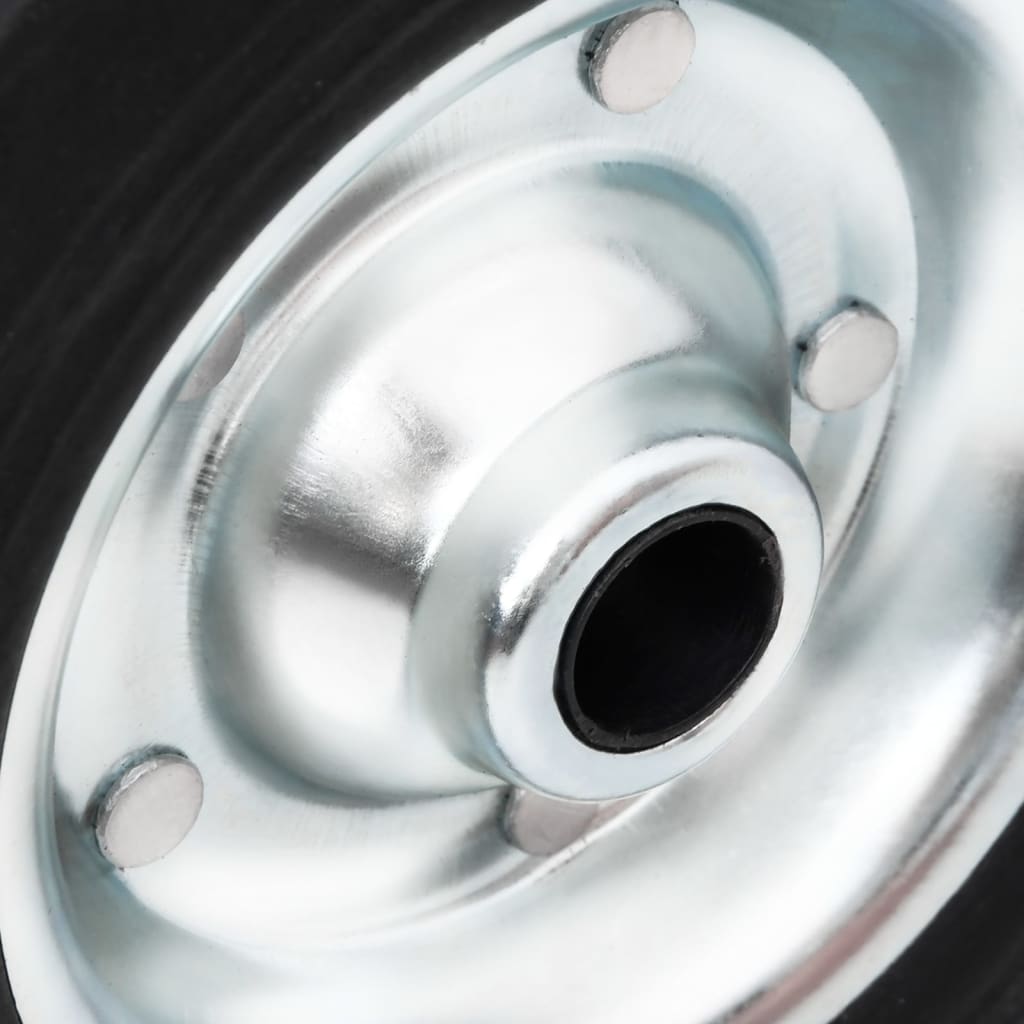 Wheel for Trailer Support Wheel Ø20x5 cm Solid Rubber and Steel - image 5
