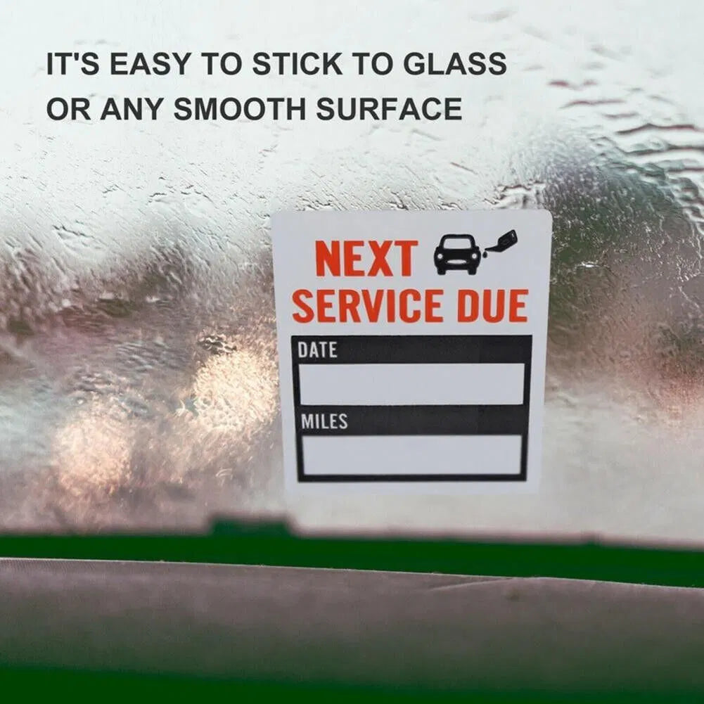 300 Oil Change Service Reminder Stickers Clear Window Lite Sticker Pack US - image 6