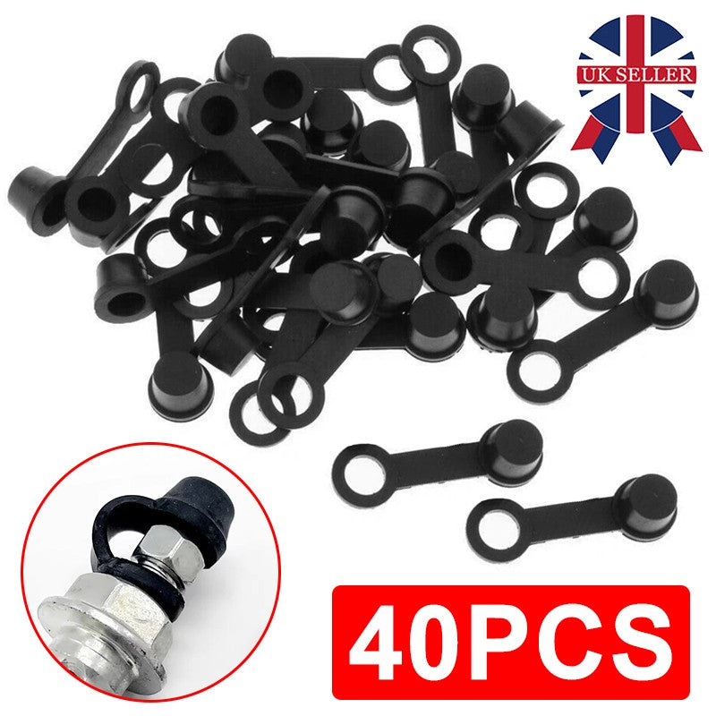 40pcs Motorcycle Car ATV Caravan Rubber Brake Bleed Nipple Grease Cap Dust Cover - image 7