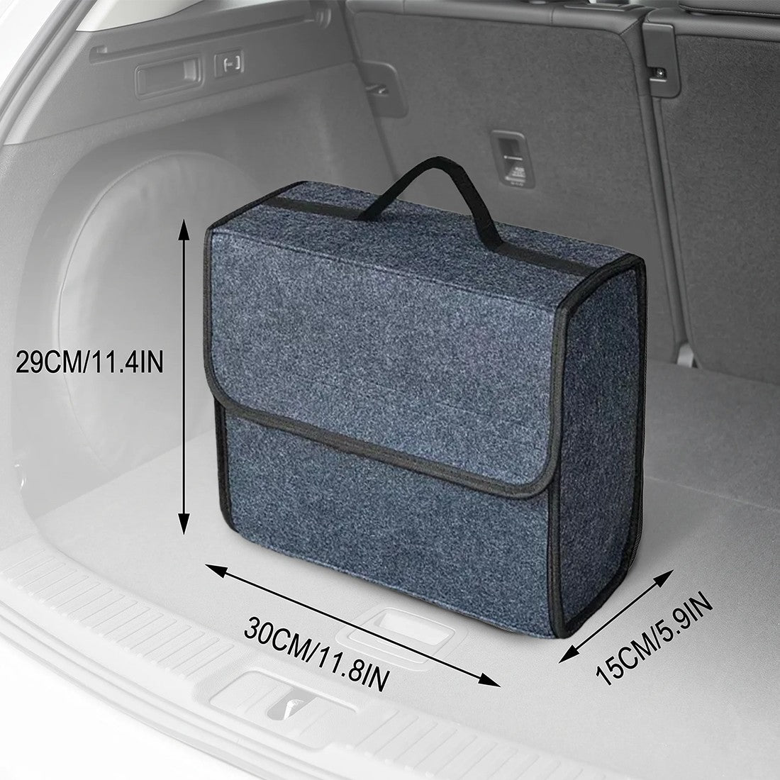 Felt car boot storage boxes, 4-pack - image 8