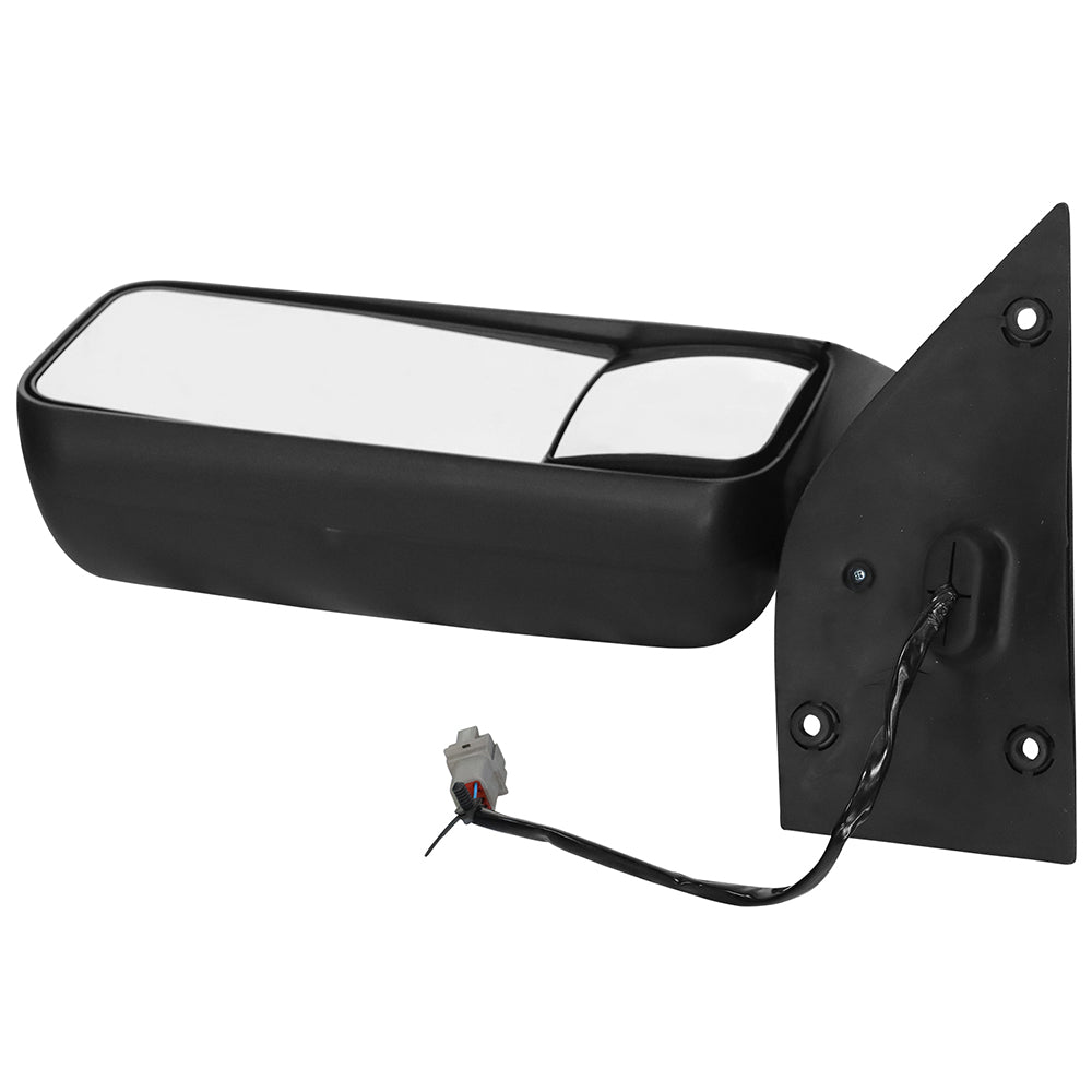 Black Heated Door Mirror For Freightliner Cascadia 2018-2023 Left Driver - image 2