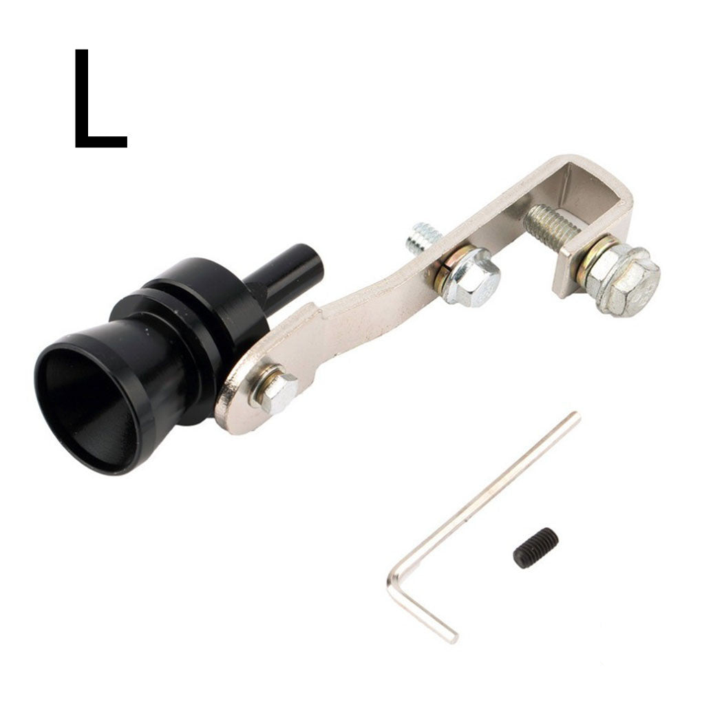 Color Turbo Whistle Exhaust Pipe - Black / L