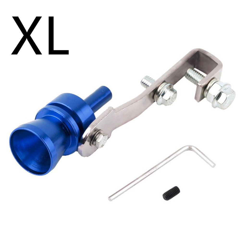 Color Turbo Whistle Exhaust Pipe - Blue / XL