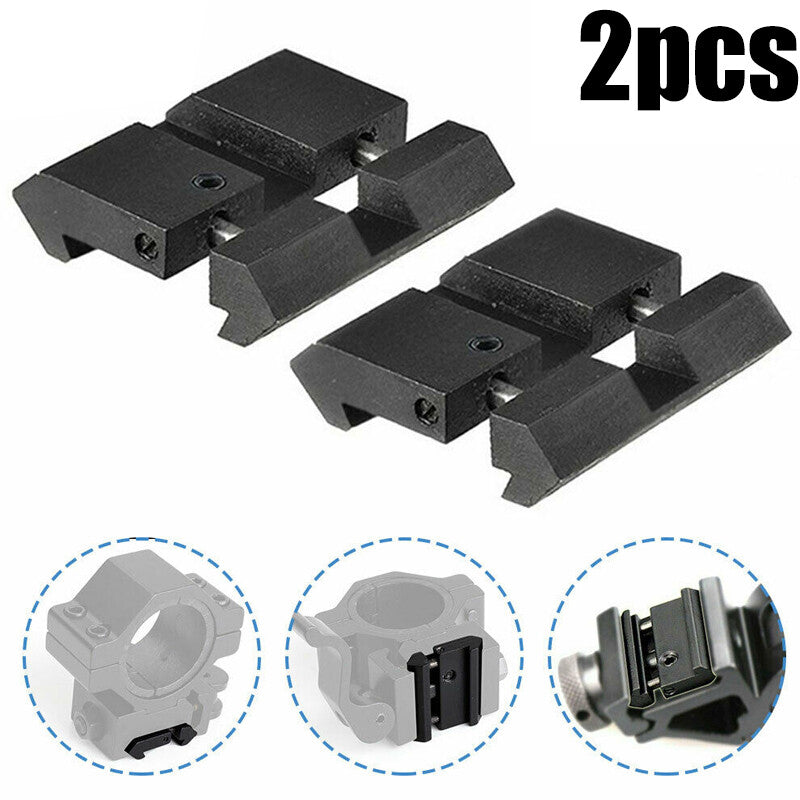 11mm To 20mm Tactical Picatinny Weaver Scope Dovetail Rail Adapters Mount Base - image 8