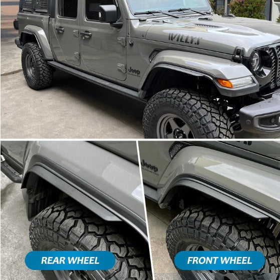Front Rear Fenders Compatible With 2020-2024 Wrangler Gladiator JT Sport Willys - image 7