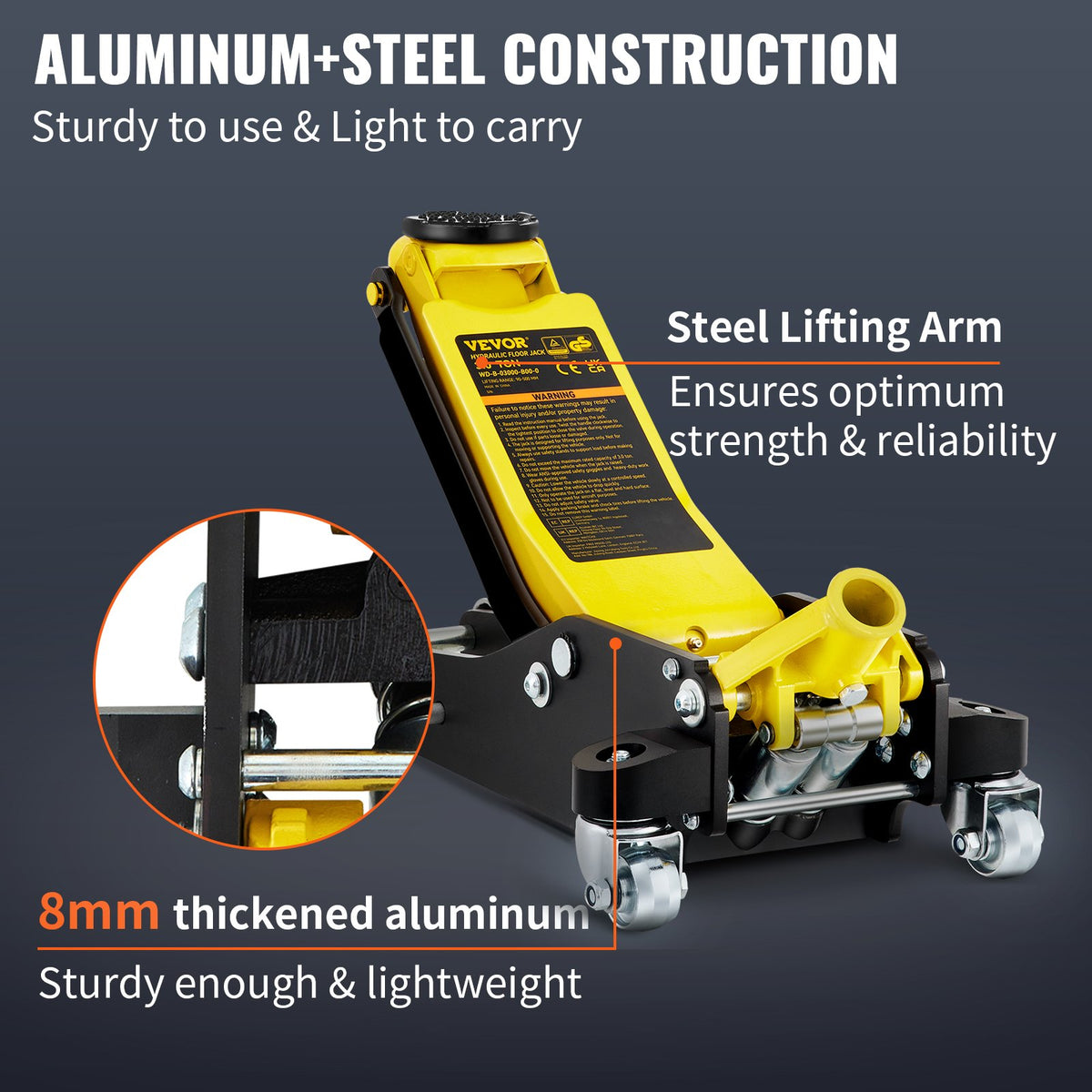 3-ton Low Profile Aluminum Steel Racing Car Landing Jack Dual Lifting Car Automatic, Banned Platform Temu - image 3